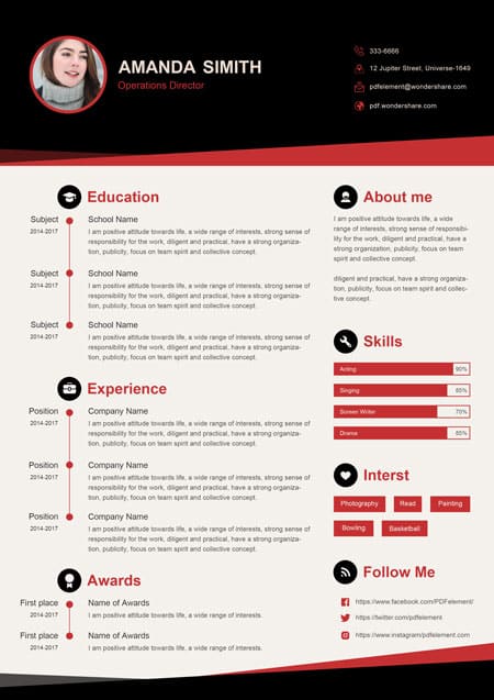 10 Resume Templates – HR Girlfriends